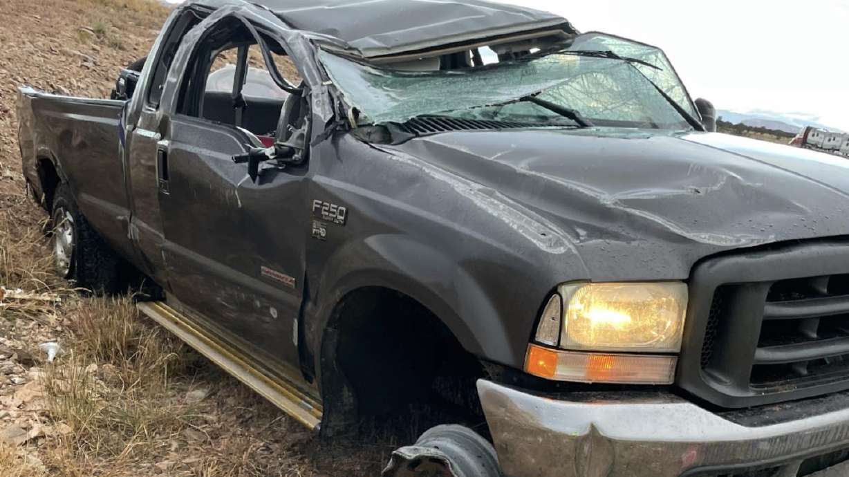 A woman was killed in a single-vehicle crash on I-70 near Green River in Emery County on Sunday.