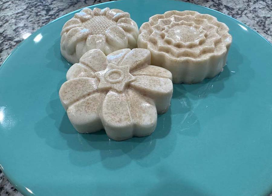 Soaps created using breast milk are seen in this undated photo. Britni Eddy, of Rigby, Idaho, has created a business that is uniquely helping mothers by making soap, lotion and diaper cream — all from their own breast milk.