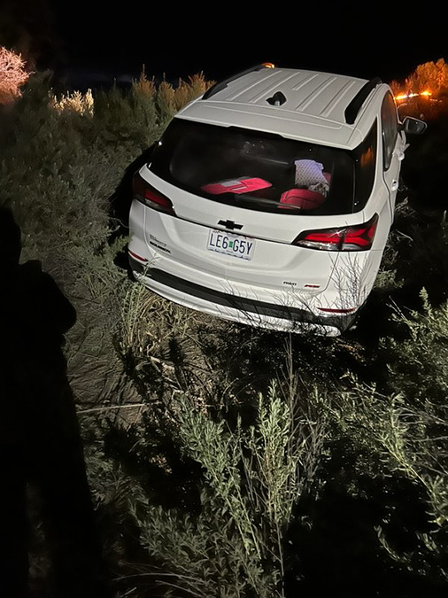 A multistate police chase ended in Nevada on Monday, police said.