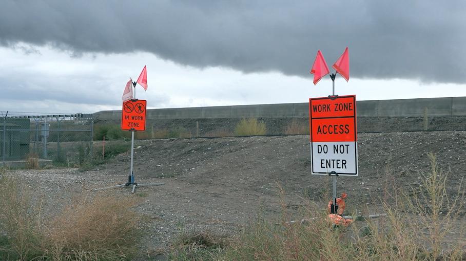 The Utah Department of Transportation said crews put out extra signs warning people to stay away from West Davis Corridor.