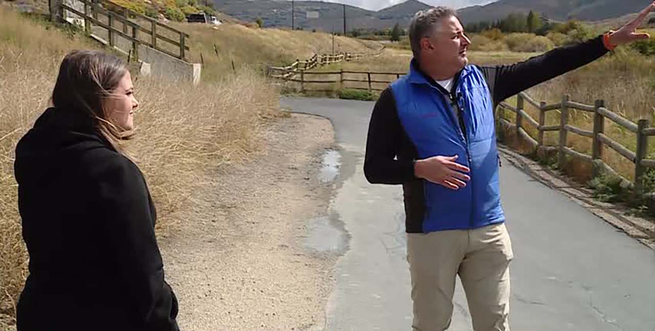 Save People Save Wildlife board member Bill Ciraco talks to KSL's Shelby Lofton Wednesday near Park City. He said more large animals are getting hit and killed by cars and UDOT should take action.