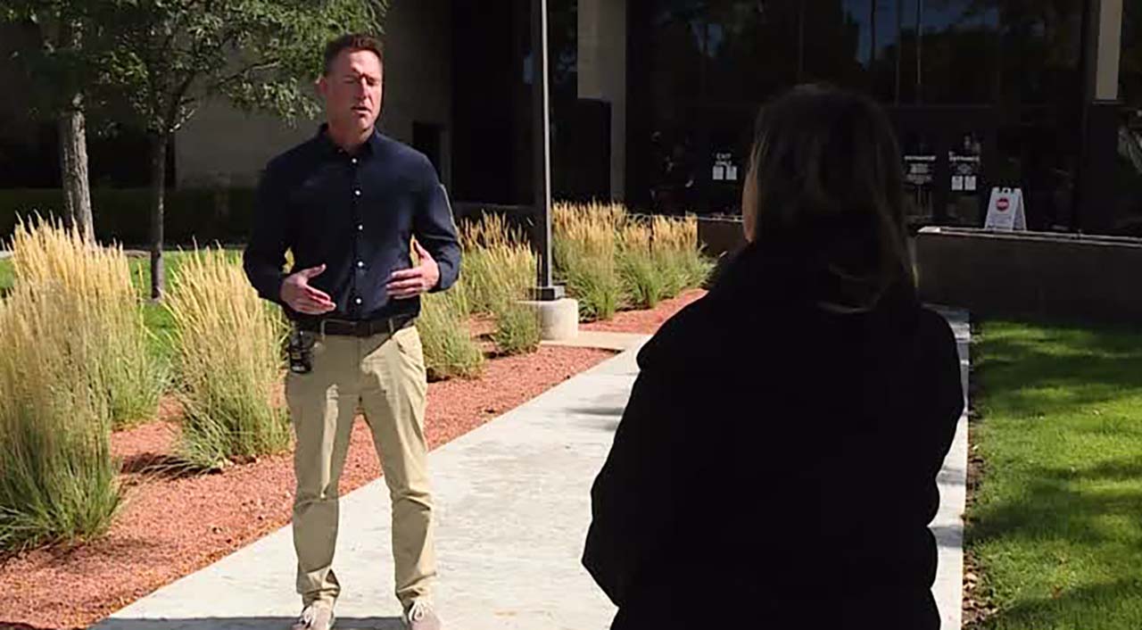 UDOT spokesman John Gleason talks to KSL's Shelby Lofton Wednesday. He said UDOT is on board with adding more fencing to protect wildlife and motorists.