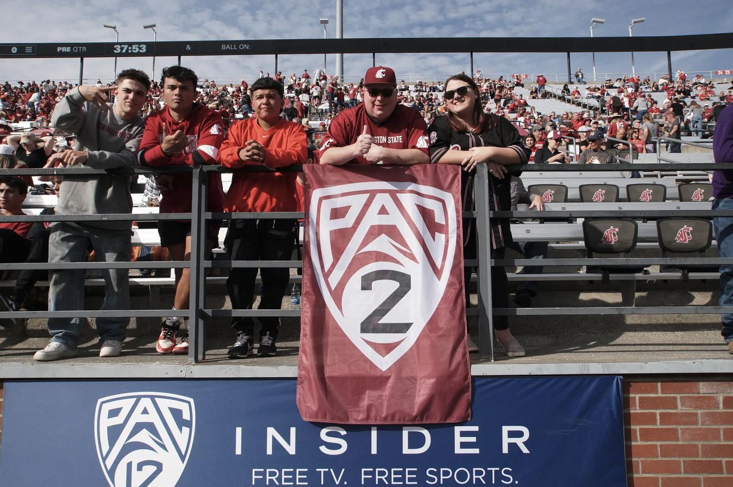 Fans in Pullman celebrated the first Pac-2 championship game.