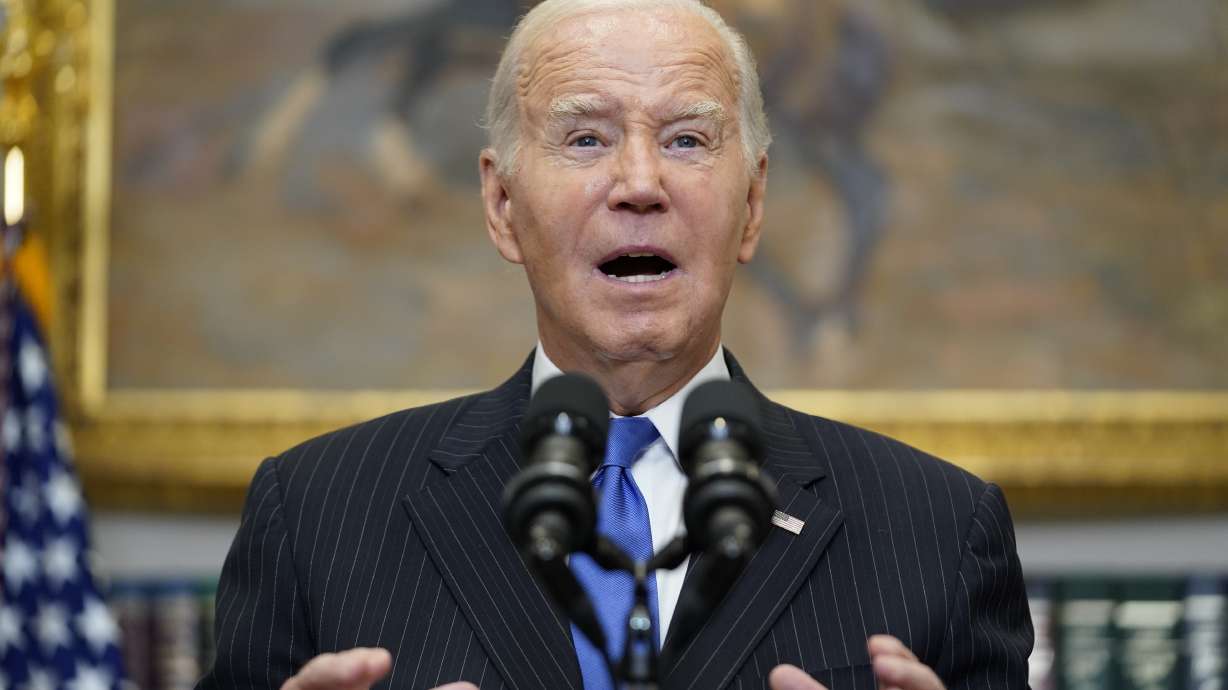 President Joe Biden speaks Friday, in Washington. The U.S.-Mexico border and immigration are creating political and security challenges for President Joe Biden. Even some of his top allies worry about those issues' effects on his reelection chances.