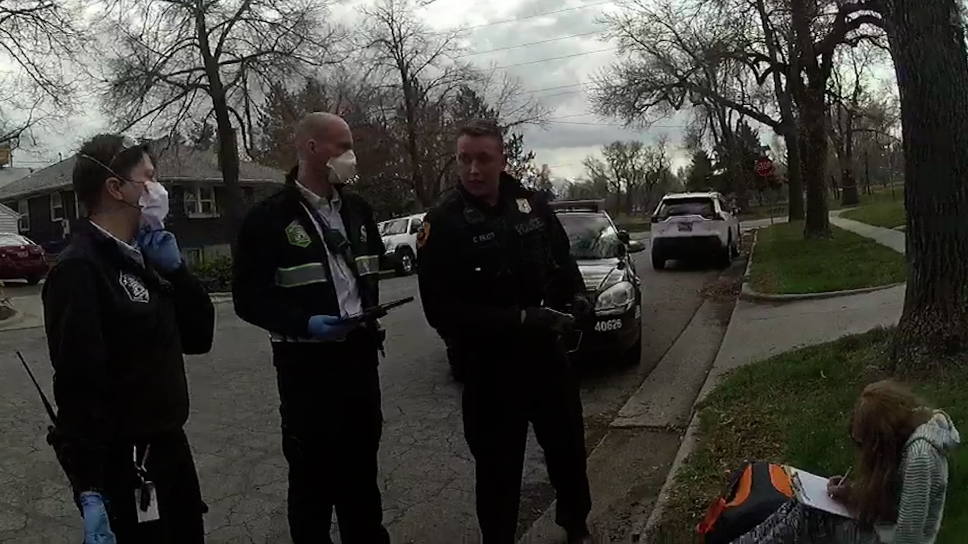 Salt Lake City police body camera video shows Megan (last name withheld) speaking with officers in March 2020.
