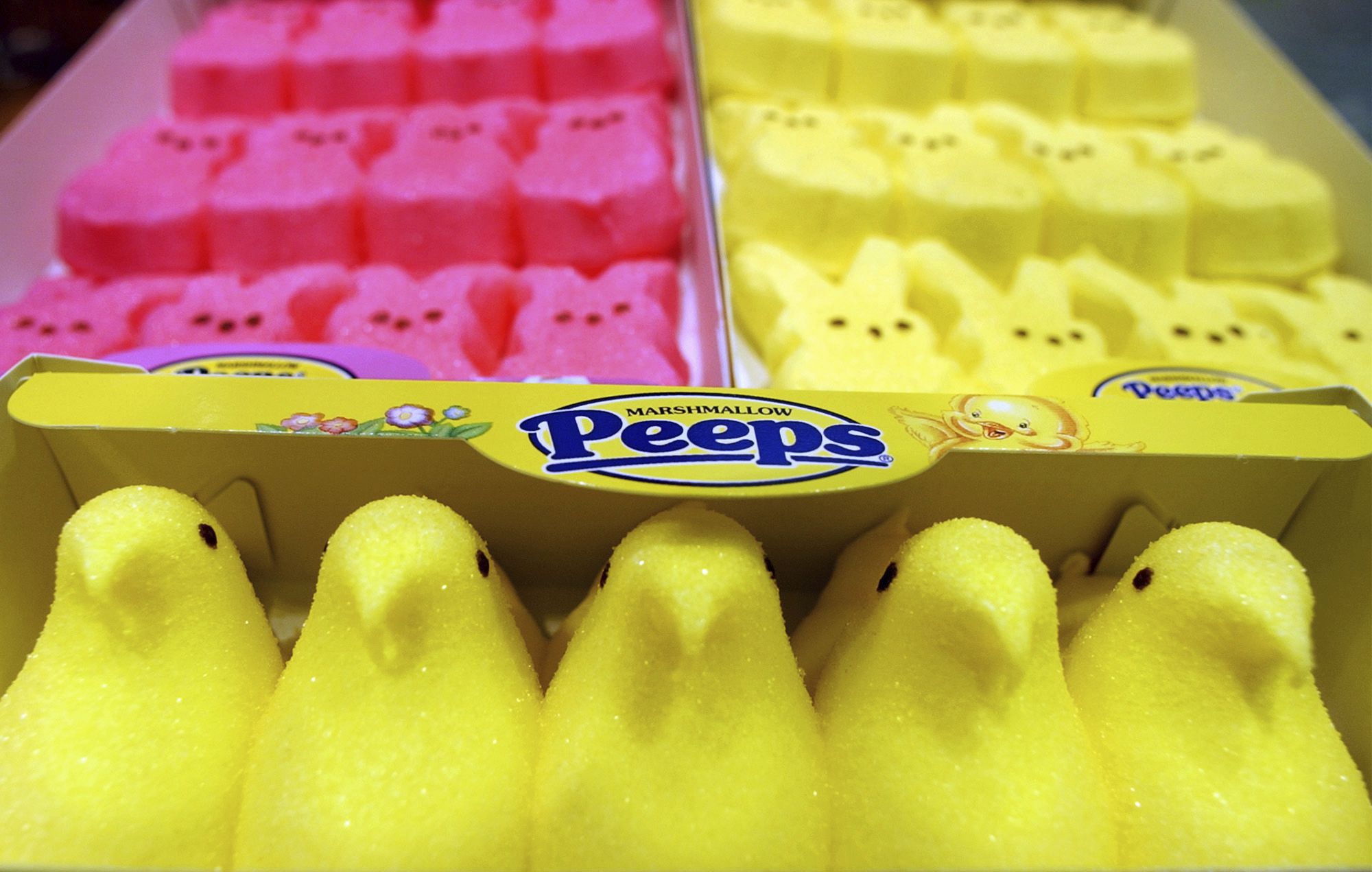 Calif. Gov. Gavin Newsom signed a law on Oct. 7, making California the first state to ban four chemicals from food and drinks. It bans red dye No. 3, a food coloring used in candy like Peeps.