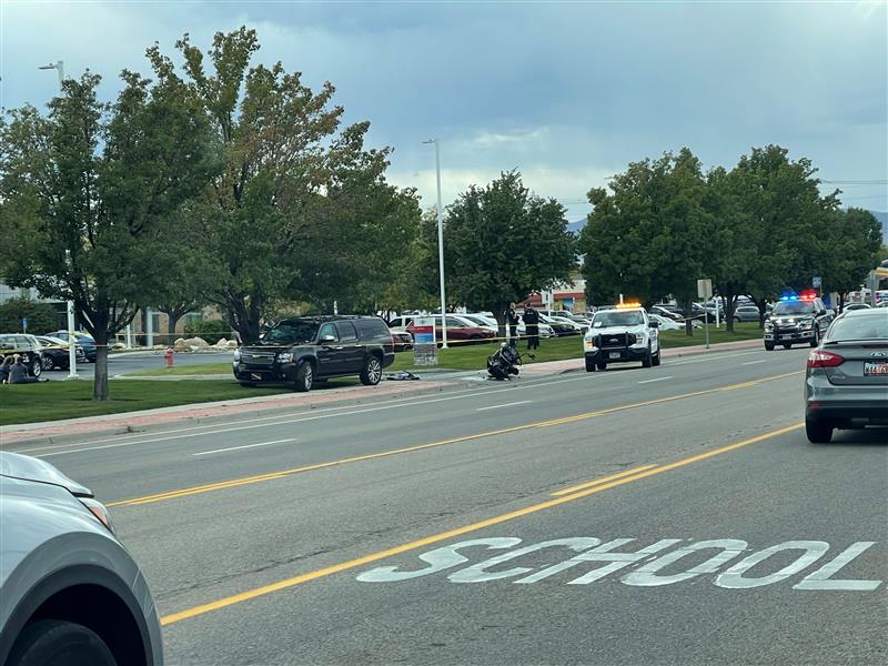 A motorcyclist was critically injured in a crash near 9000 South and 2700 West in West Jordan on Tuesday.