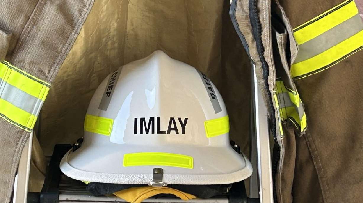 Turnouts and firefighting gear are on display during the retirement party held for St. George Fire Battalion Chief Darren Imlay at St. George Fire Station 1 located on South 1000 East in St. George, Friday.