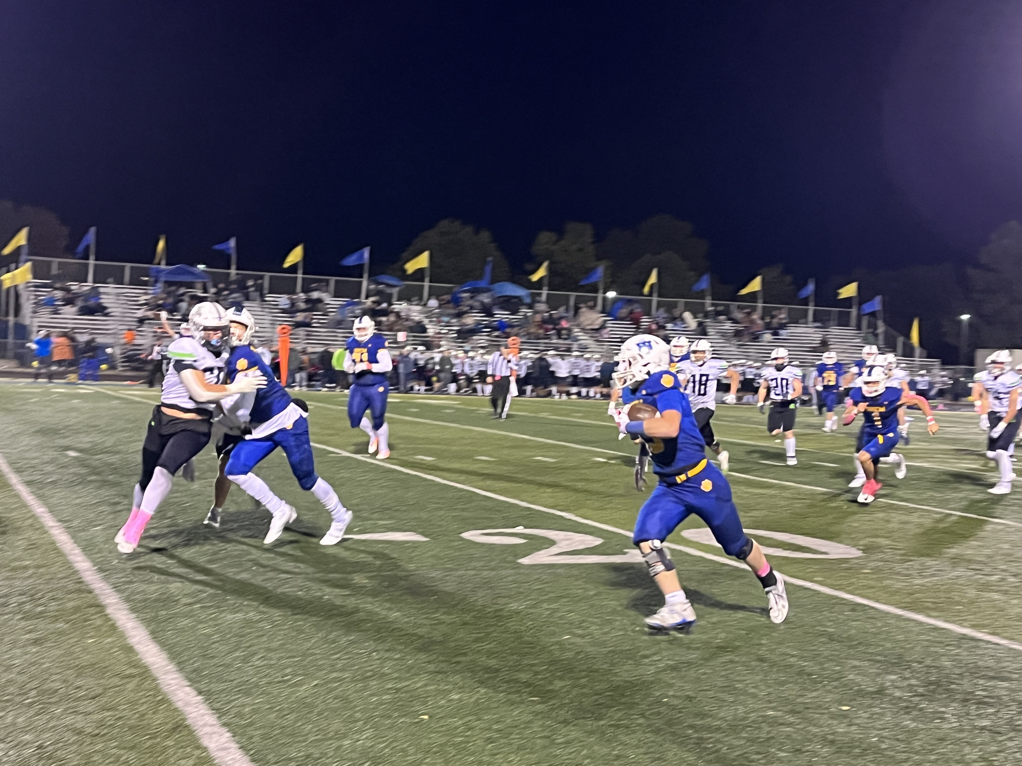 Orem takes down Ridgeline 59-14 in the final regular season game on Wednesday, Oct. 11, 2023. 