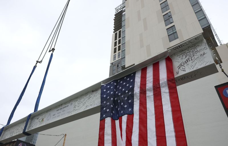 The final beam is raised at Astra Tower in Salt Lake City on Thursday. When finished, the 40-story Astra Tower in Salt Lake City's downtown will be Utah’s tallest high-rise at 450 feet. - Laura Seitz, Deseret News