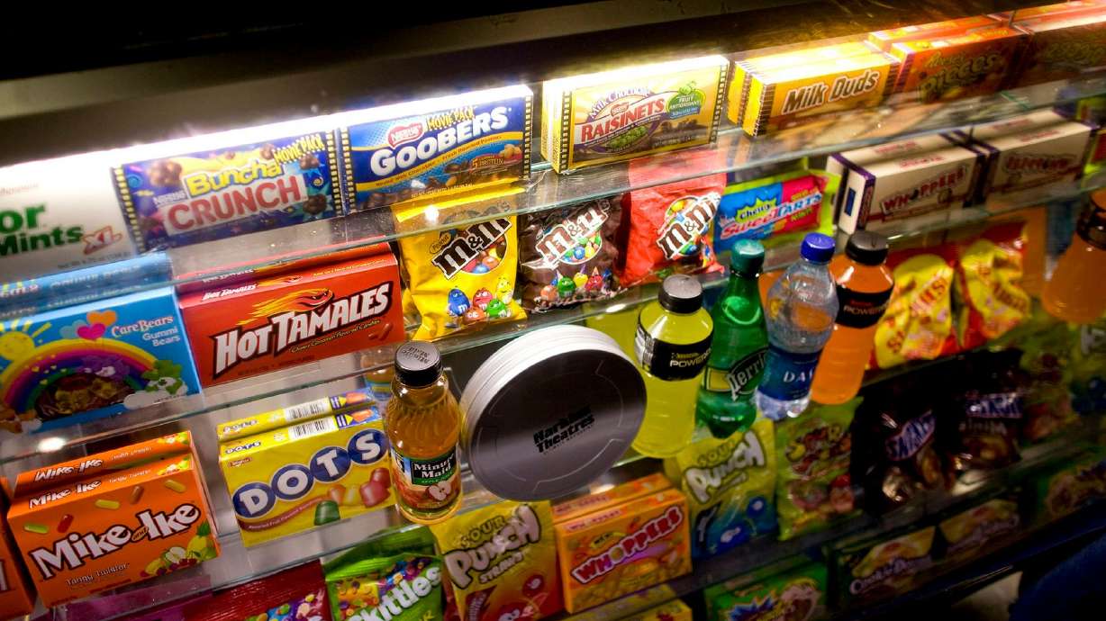 Candy boxes are easier to stack on shelves than bags.