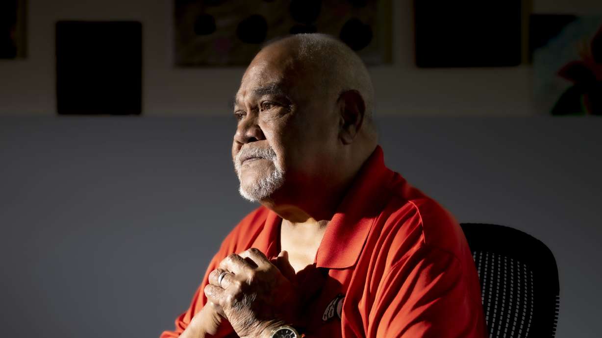Simione Poteki, KAVA Talks founder, is photographed in Salt Lake City on Sept. 21. Knowledge Above Violence Always, or KAVA, is a men’s support, education and advocacy group with a cultural focus on Pacific Islander men.