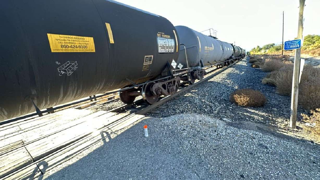 One person died Sunday in a collision between a train and a car in Price, the Carbon County Sheriff's Office reported.