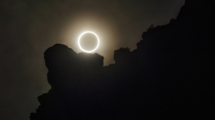 A Salt Lake City photographer was able to capture this shot of the recent annular eclipse despite a big mishap with his camera.