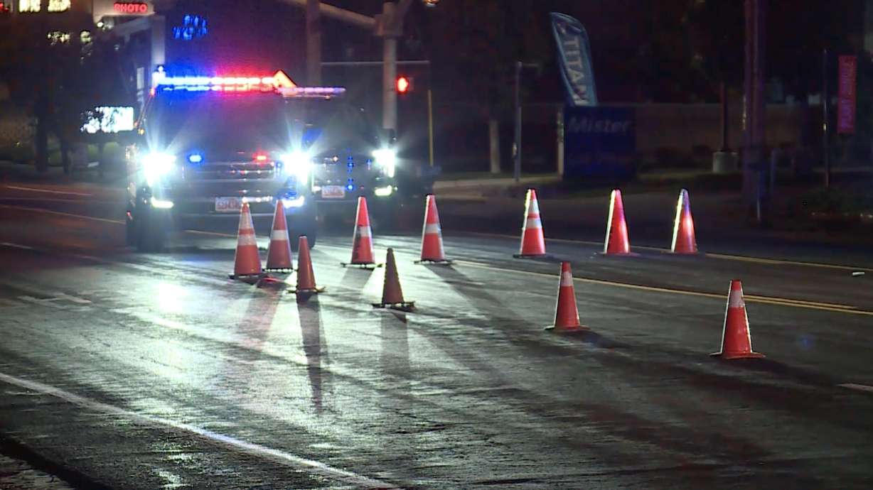 A 57-year-old man was killed Thursday night after getting struck by a car while crossing Fort Union Boulevard.