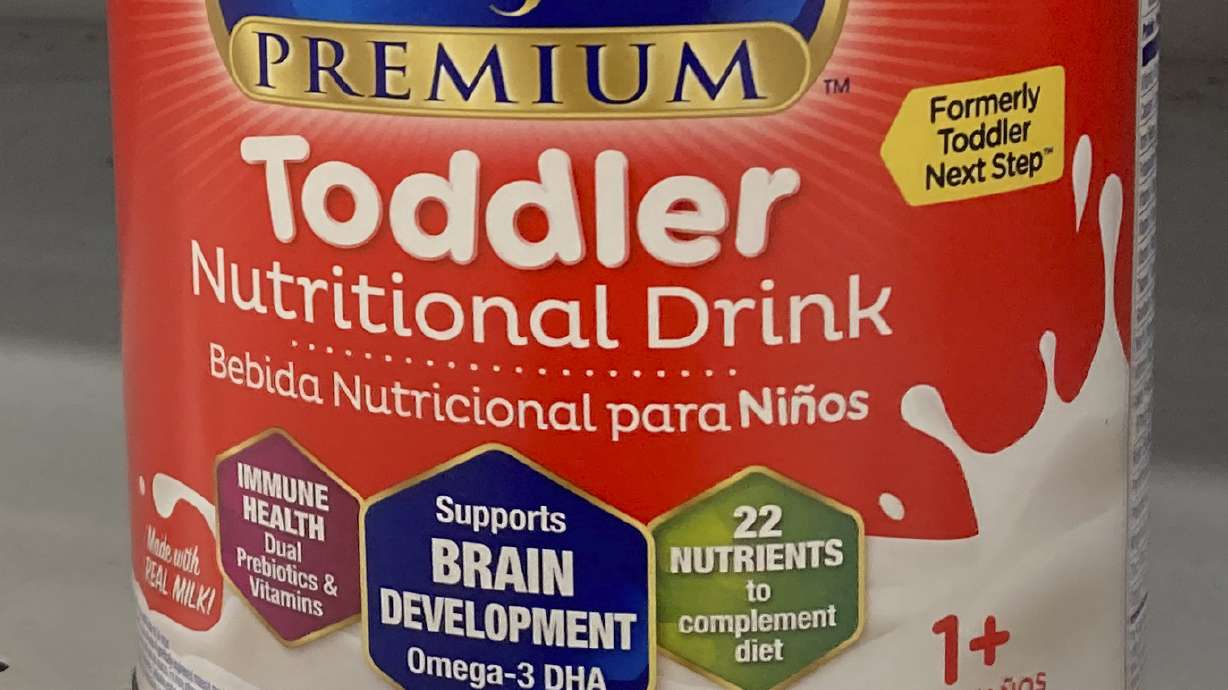 A can of toddler nutritional drink in a store in Surfside, Fla., on June 17, 2022. Powdered drink mixes promoted as “toddler milks” for older babies and children up to age 3 are unregulated and “nutritionally incomplete,” pediatricians said.