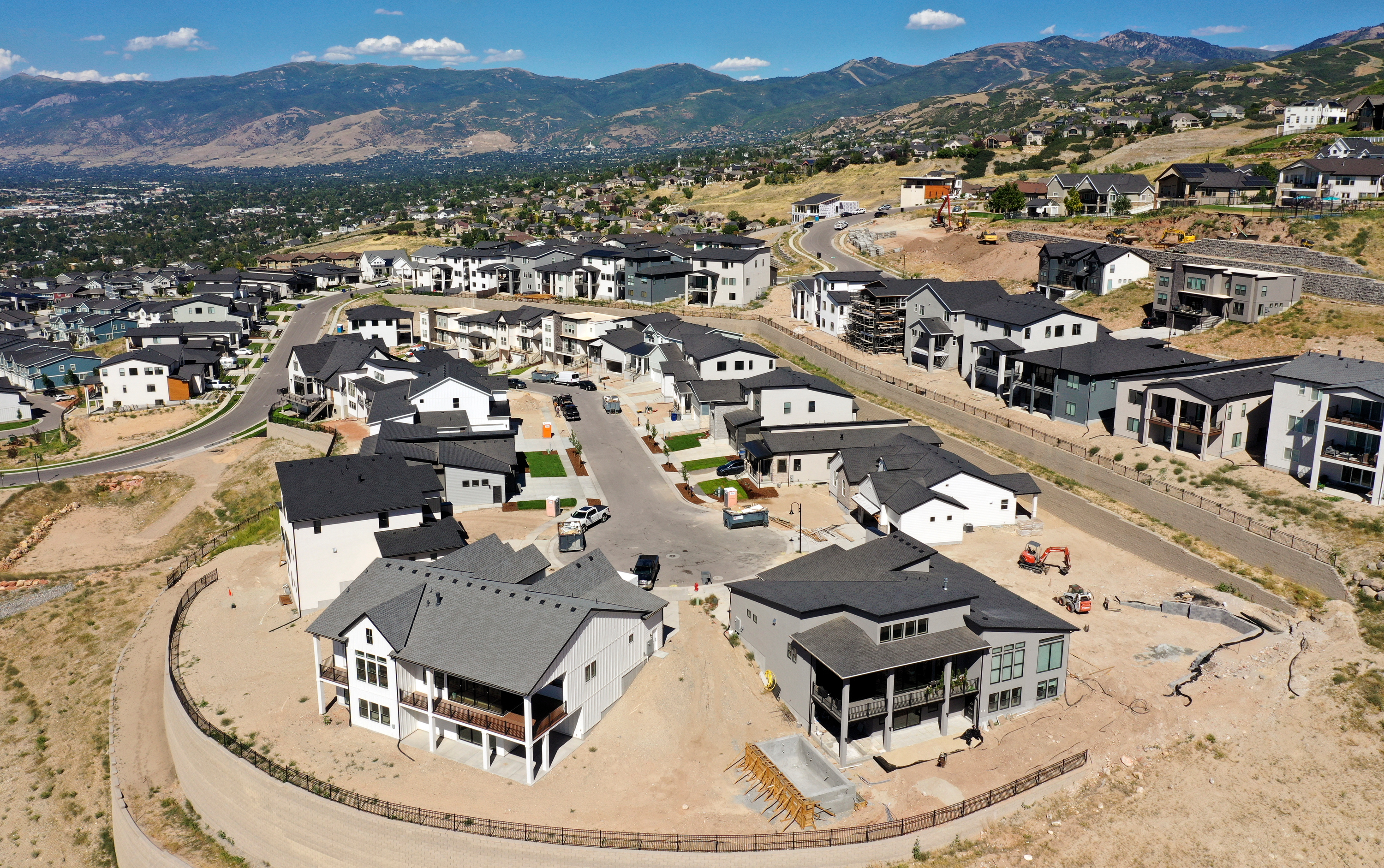 Homes are pictured in North Salt Lake on Aug. 28. A recent state survey is designed to help policymakers understand how Utahns want to address growth.