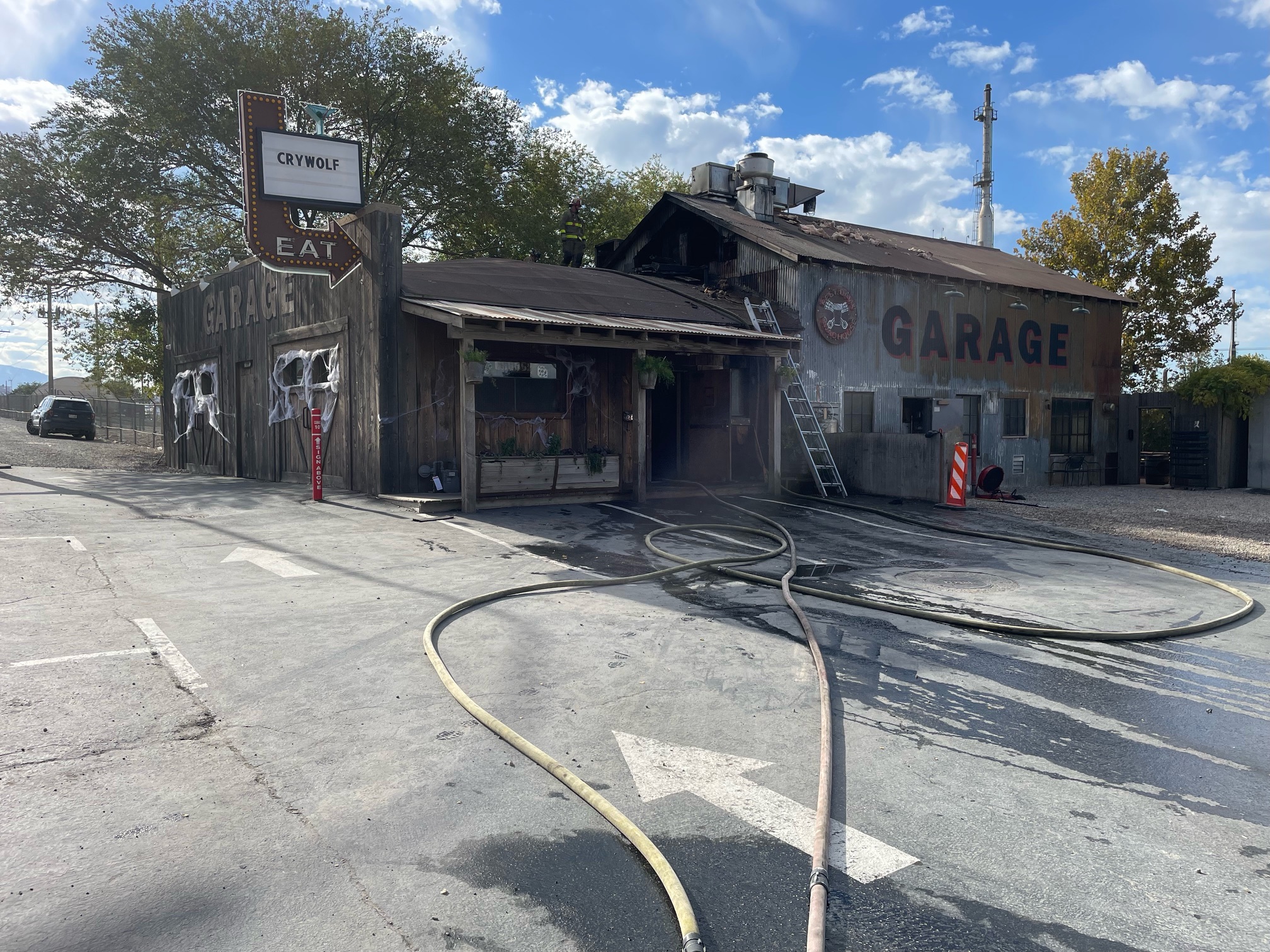 Salt Lake City Fire Department and refinery fire crews responded to reports of a fire and heavy smoke at about 10 a.m. at Garage on Beck, 1199 N. Beck St.