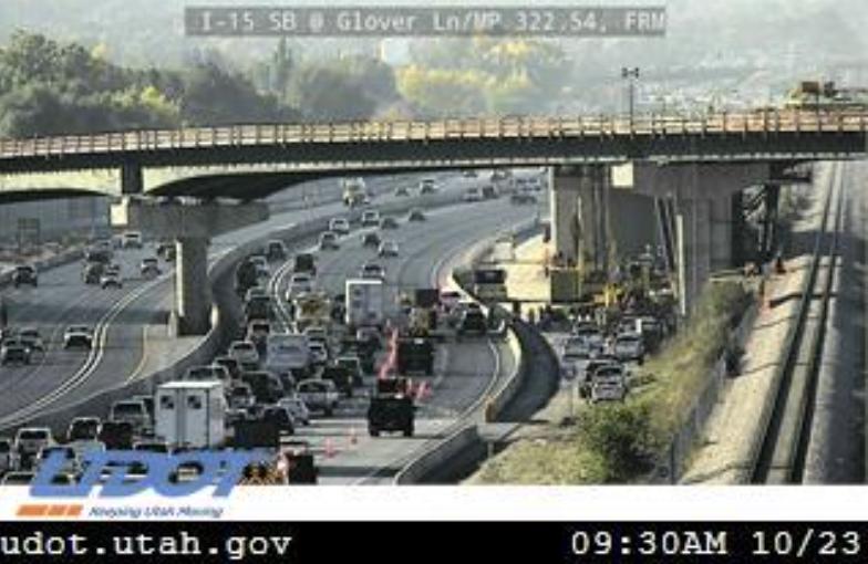 The person killed by a falling crane on I-15 near Glover Lane in Farmington on Monday has been identified.