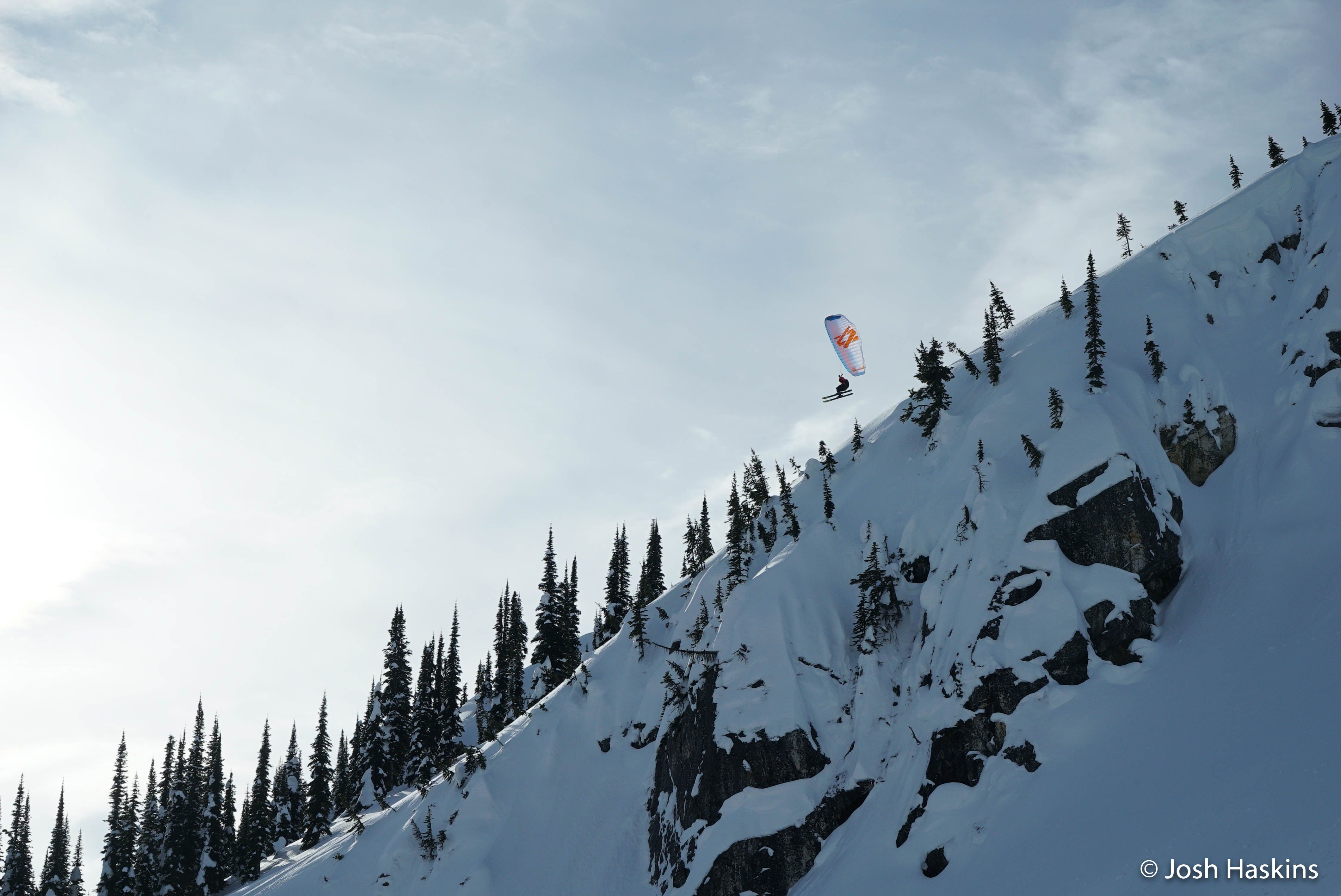 Athlete Josh Hawkins is pictured in British Columbia in the upcoming Warren Miller film.