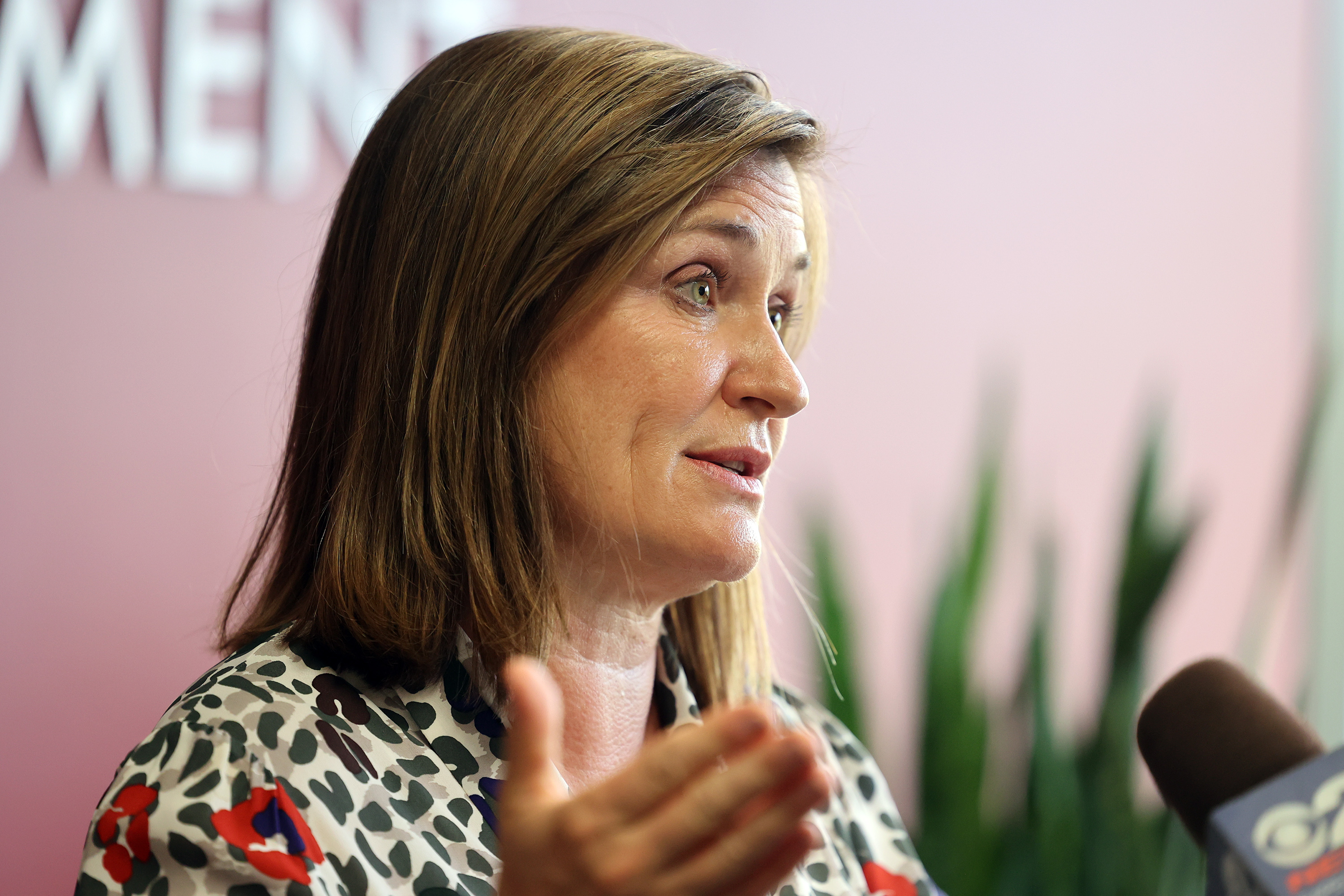 Salt Lake County Mayor Jenny Wilson at the Salt Lake County Government Center on Aug. 10, 2021. Wilson outlined her priorities for the upcoming budget during an address to the County Council on Tuesday.