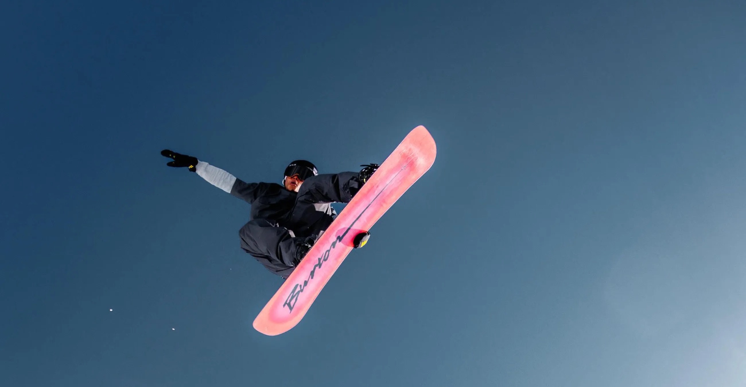 Snowboarder Brian Rice is pictured making a jump in Park City in the new Warren Miller film.