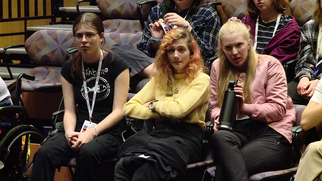 Nearly 200 students from the Salt Lake School for the Performing Arts spent the day at the Eccles Theatre in downtown Salt Lake City Tuesday attending master classes, learning what it takes to create a Broadway touring production.