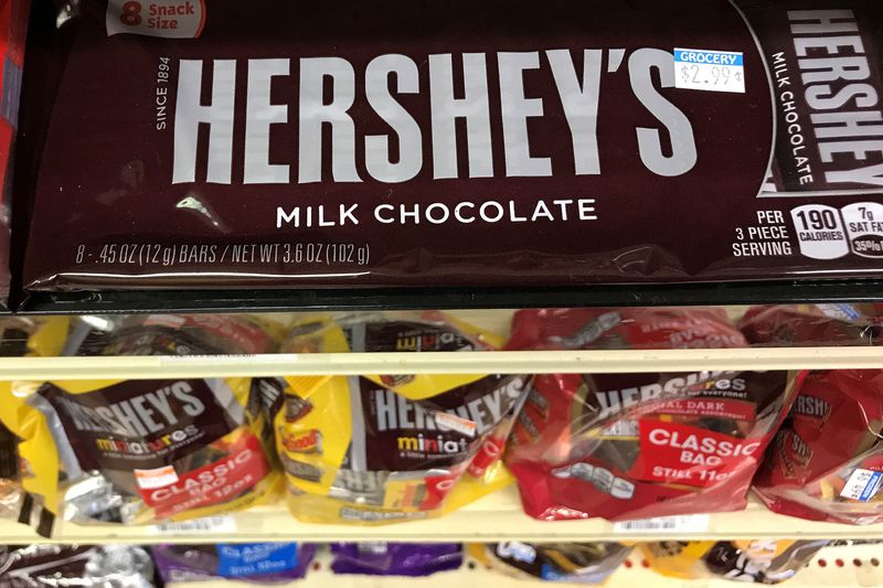 Consumer Reports said on Wednesday it had found "concerning" levels of lead and cadmium in a third of various chocolate products it tested recently, and called on Hershey to reduce the amounts of heavy metals in its chocolate.