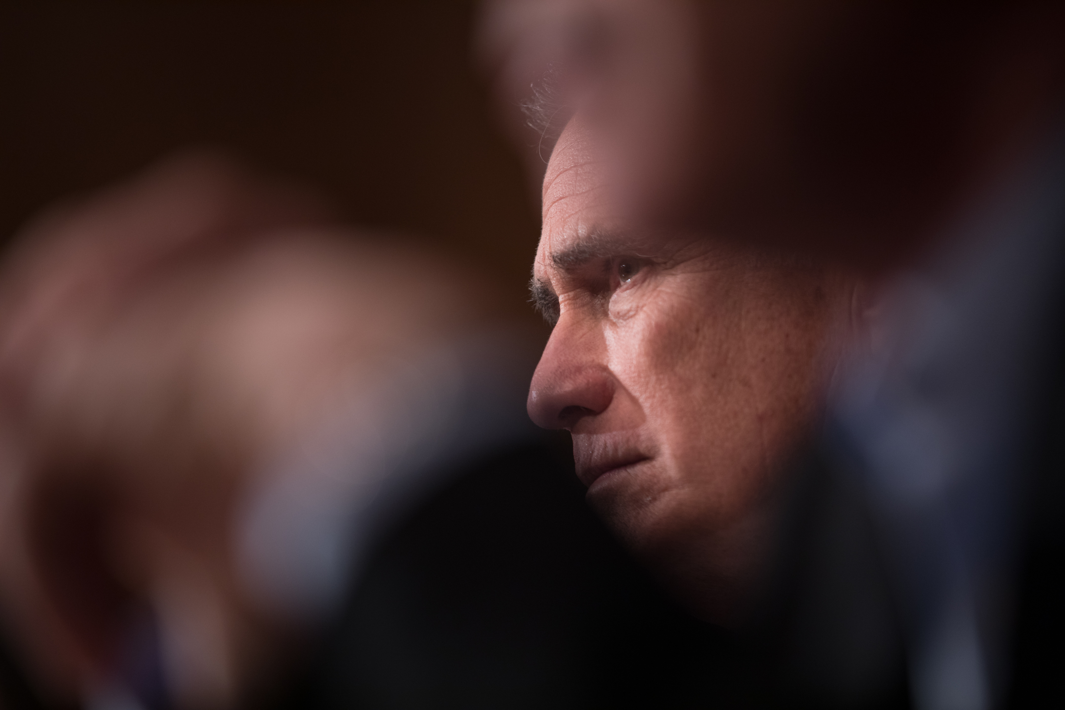 Sen. Mitt Romney, R-Utah, attends the HELP Hearing: Implementing the 21st Century Cures Act on Capitol Hill in Washington on March 26, 2019.
