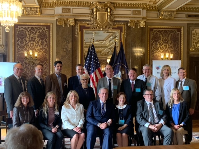 Past and present legislators gathered at the Utah State Capitol Wednesday to celebrate the Utah Marriage Commission's 25th anniversary.