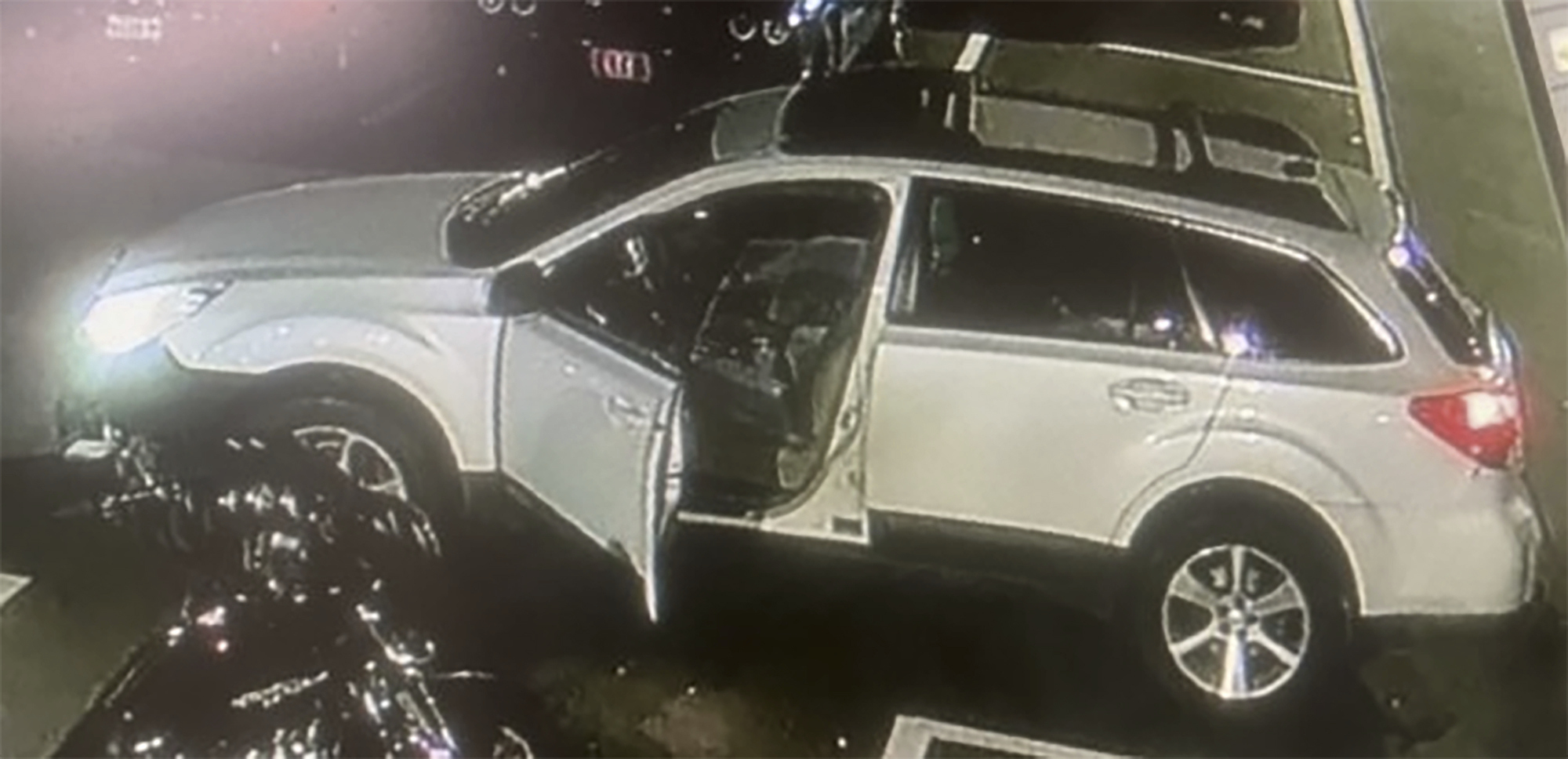 This photo released by the Lewiston, Maine, Police Department on Wednesday shows a vehicle police are seeking information on in connection to an active shooter situation in Lewiston, Maine.