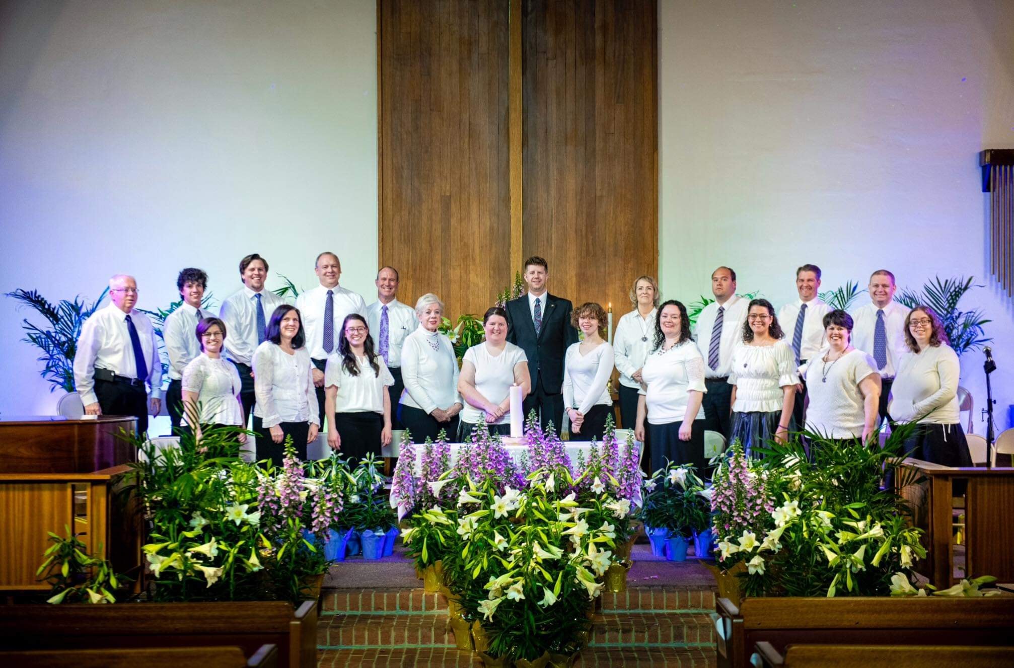 The Utah Valley Interfaith Choir is hoping to foster connection and friendship during its annual United We Sing! concert on Nov. 3. The choir performs throughout the year including an Easter performance as pictured.