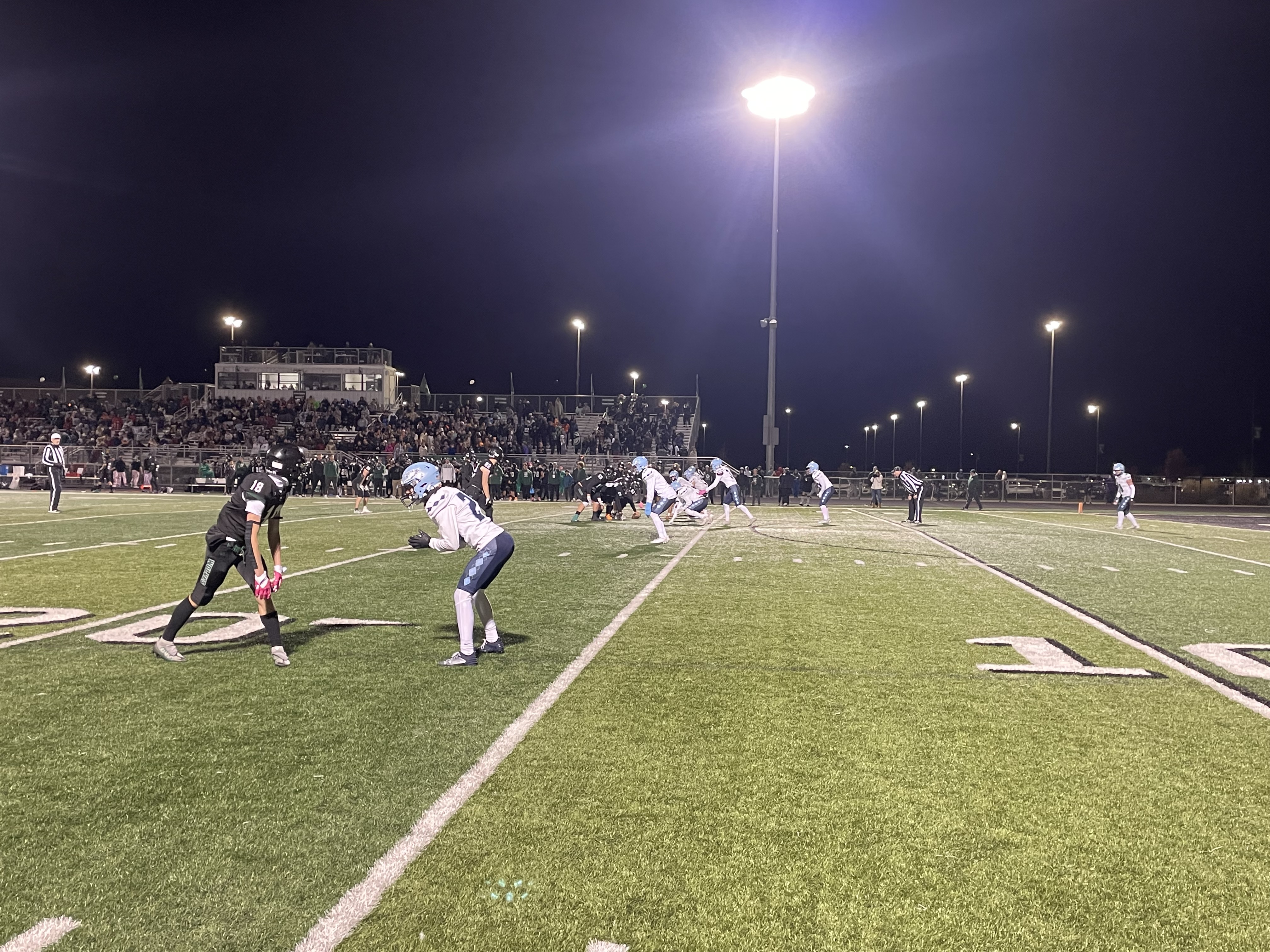 Green Canyon threatens to score against Salem Hills late in the fourth quarter.