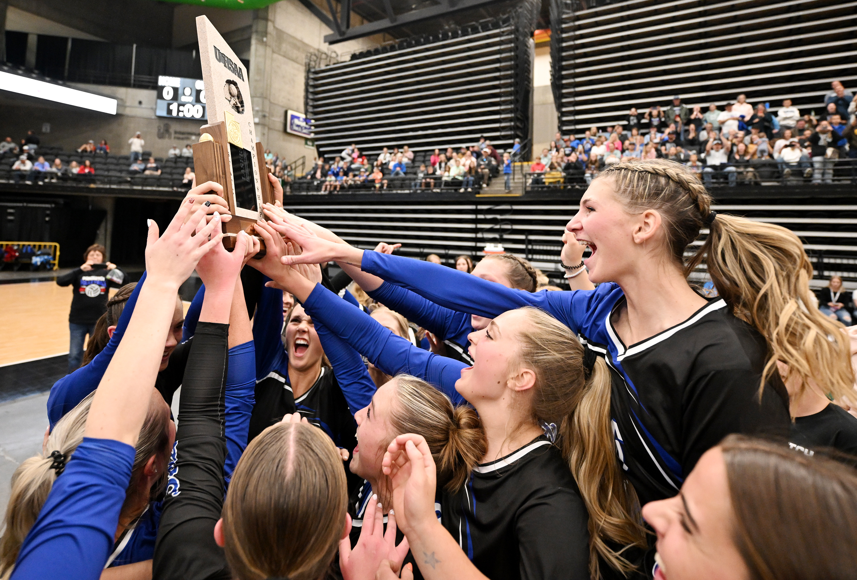 Panguitch wins 1A girl's volleyball championship after sweeping Rich 3-0