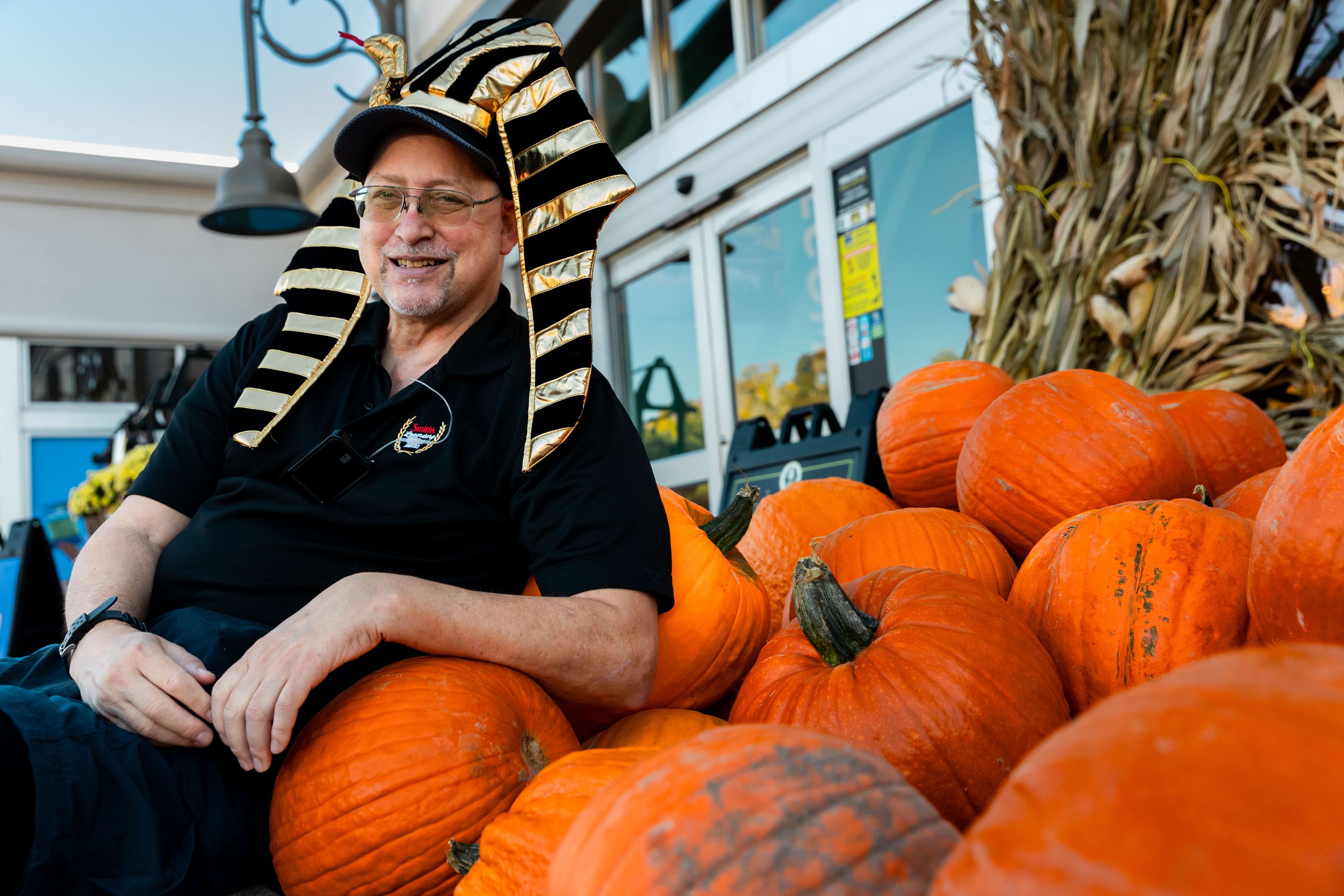Ted Rausch poses for a portrait in Salt Lake City on Oct. 20. For 31 years, Rausch has been spreading positive energy at the self checkout aisle at the Smith's grocery store in the Avenues.
