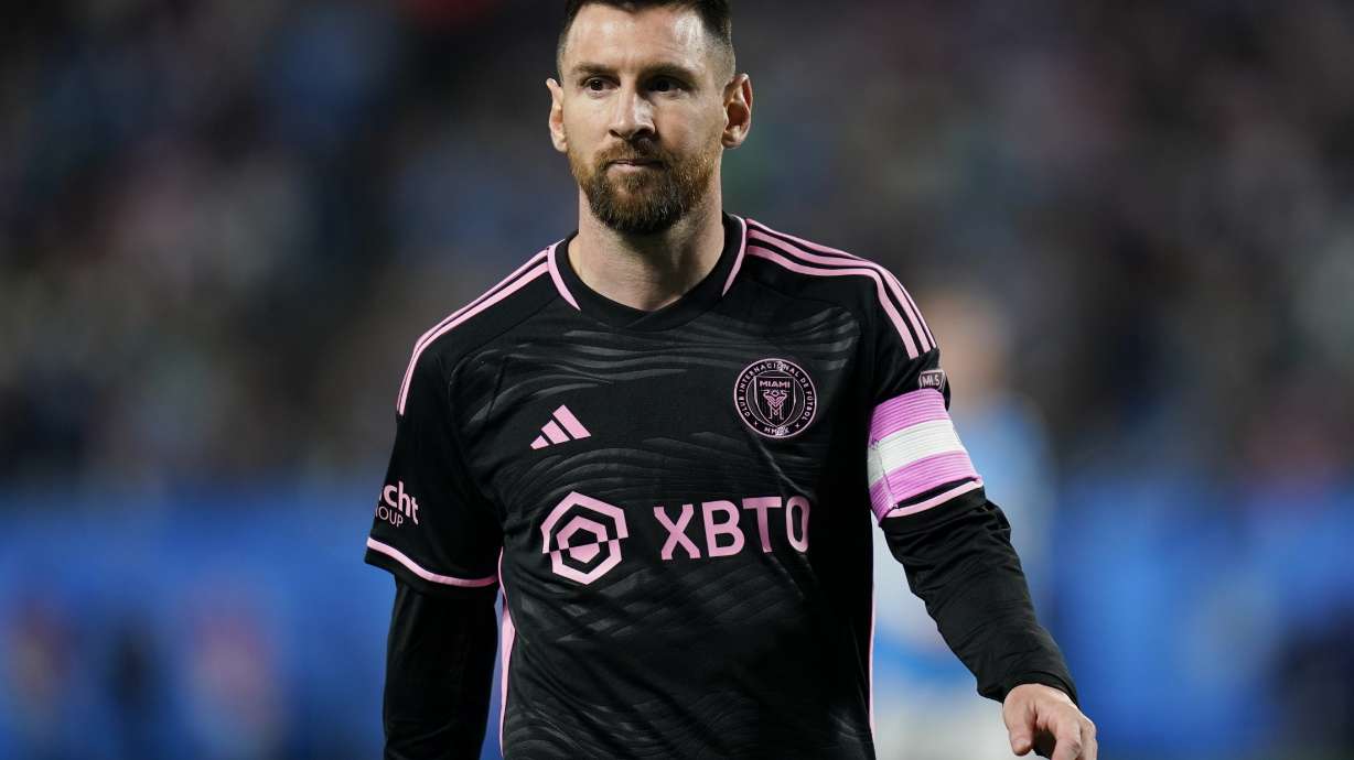 El argentino Lionel Messi, delantero del Inter Miami, durante el partido de la MLS ante Charlotte, el sábado 21 de octubre de 2023.