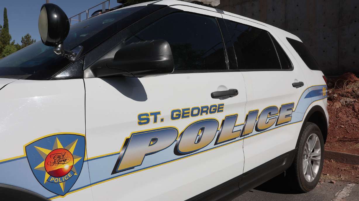 A man has been charged with aggravated burglary after allegedly breaking into a leasing office in St. George and attacking the manager.