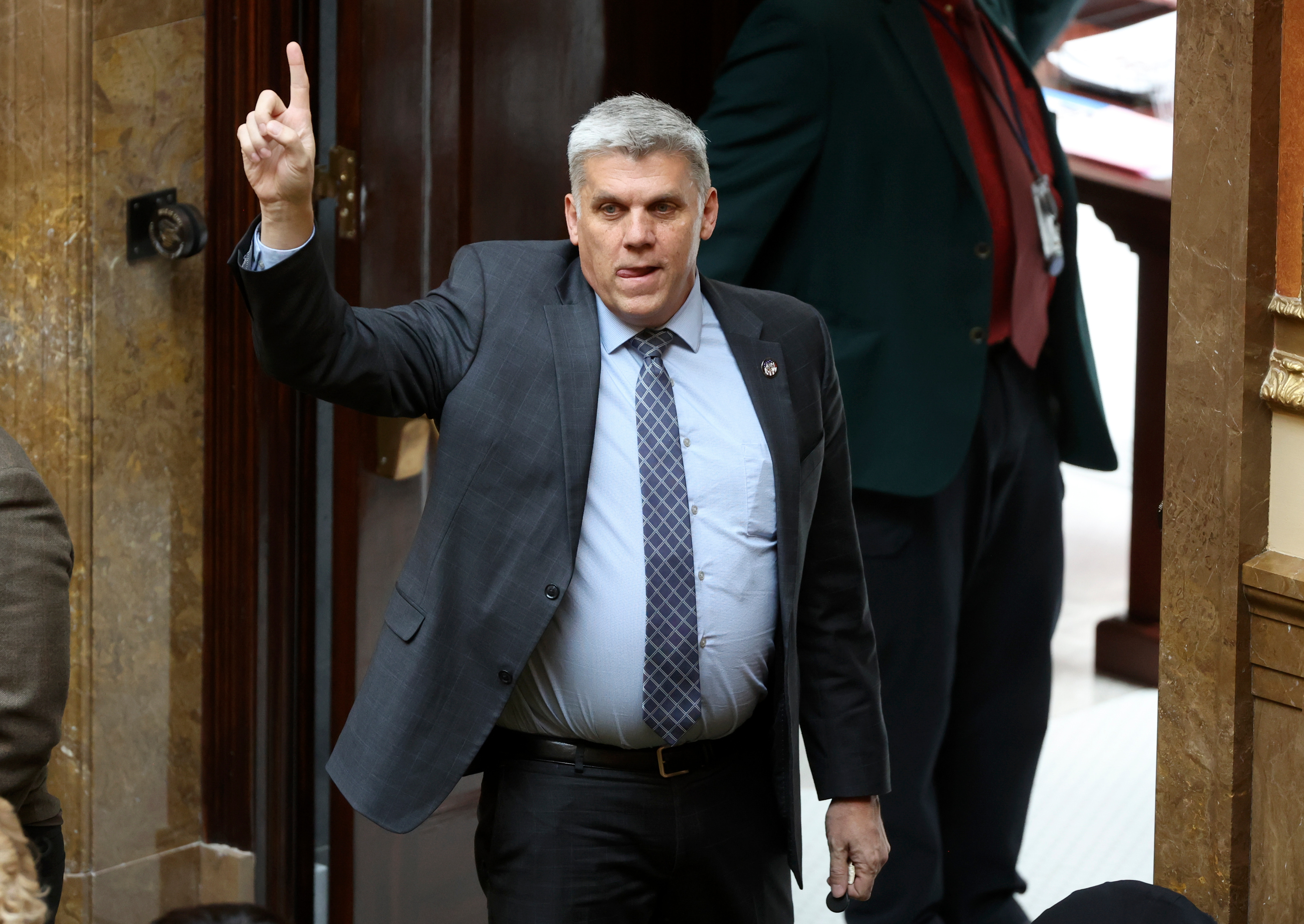 Rep. Phil Lyman, R-Blanding, at the Capitol in Salt Lake City, on Feb. 28. Lyman announced Monday he will challenge Gov. Spencer Cox in 2024.