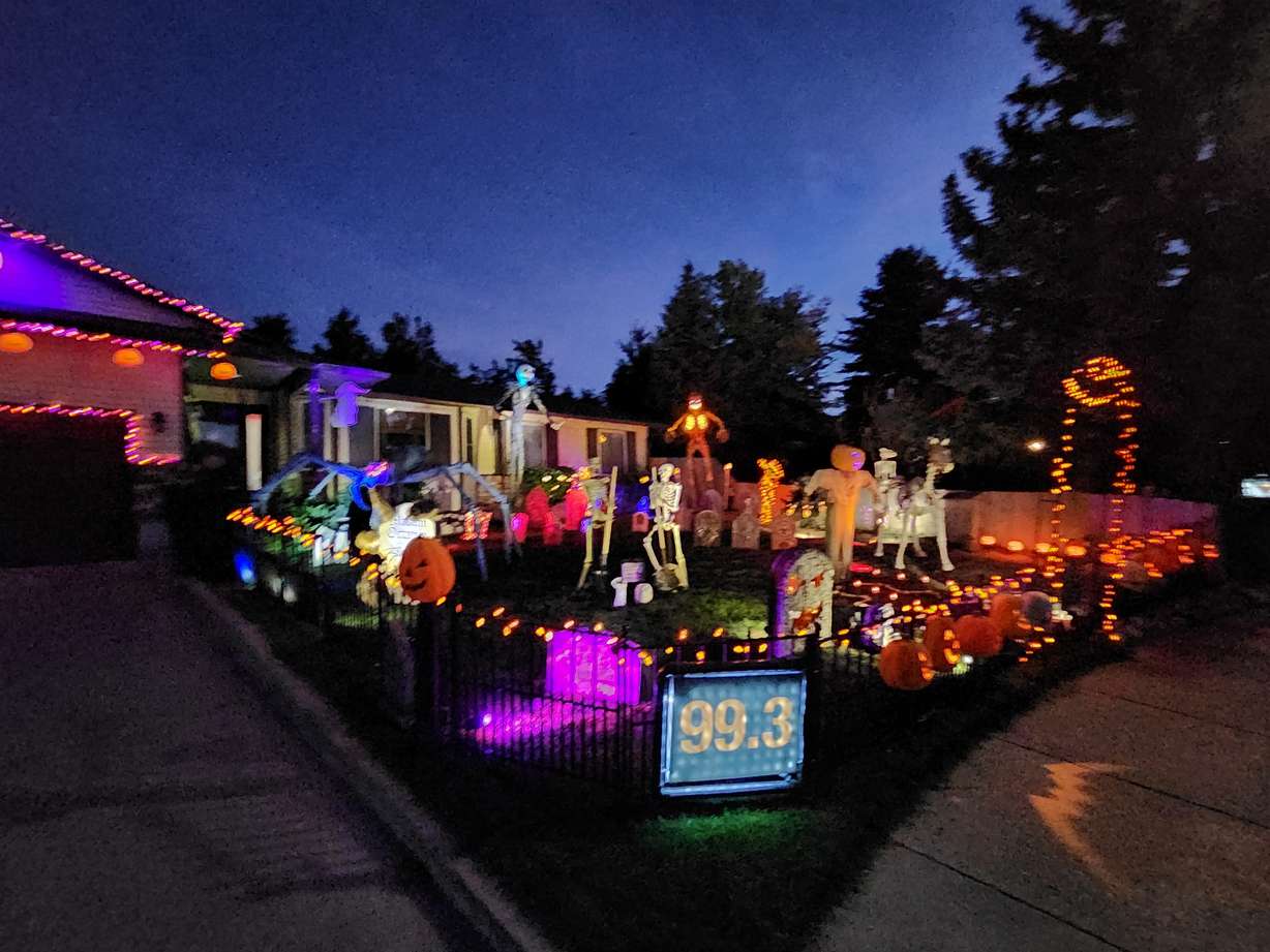 Greg Shoop's Halloween decorations this year in Sandy.