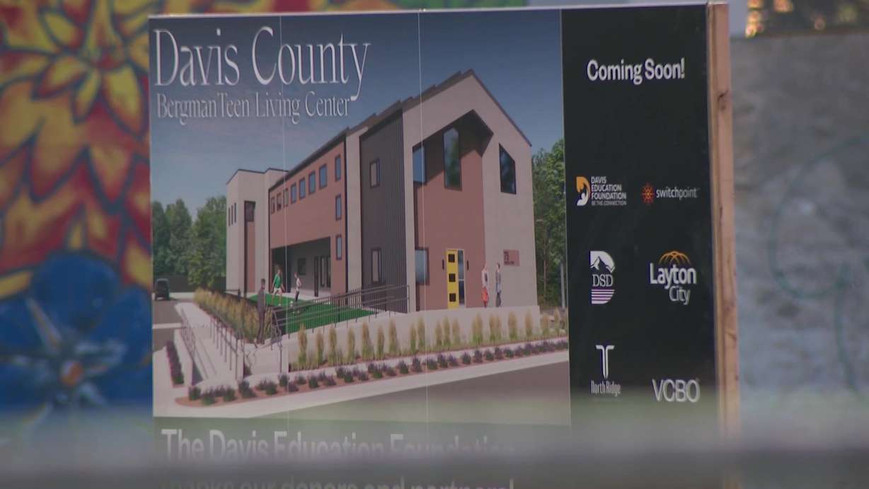 The Davis Education Foundation broke ground Monday on a center to help homeless teens. It will be the only teen shelter that is affiliated with a school district, and is expected to open in the fall of 2024.