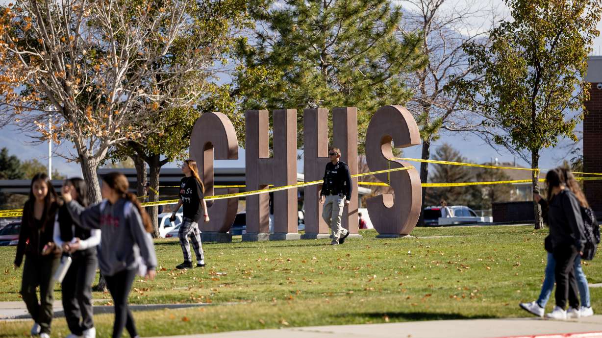 Students are released from school after an incident at Copper Hills High School in West Jordan that left one student hospitalized on Nov. 2. A 15-year-old student accused of stabbing another student that day is now facing criminal charges.