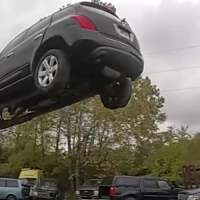 Have You Seen This? Suspected criminal caught in mid-air by employees with forklift