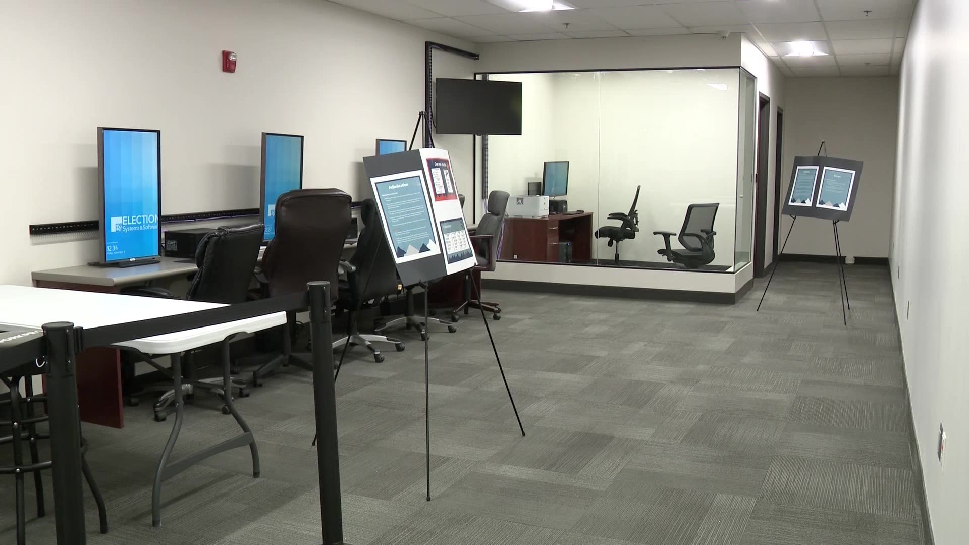 The transparent polling station is where votes are tallied. Weber County hopes its new voting and balloting processing center will help ease skeptics' minds about the election process.