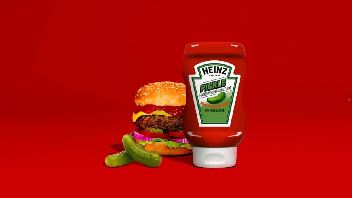 Pickle Ketchup from Heinz rolls out to store shelves in early 2024.