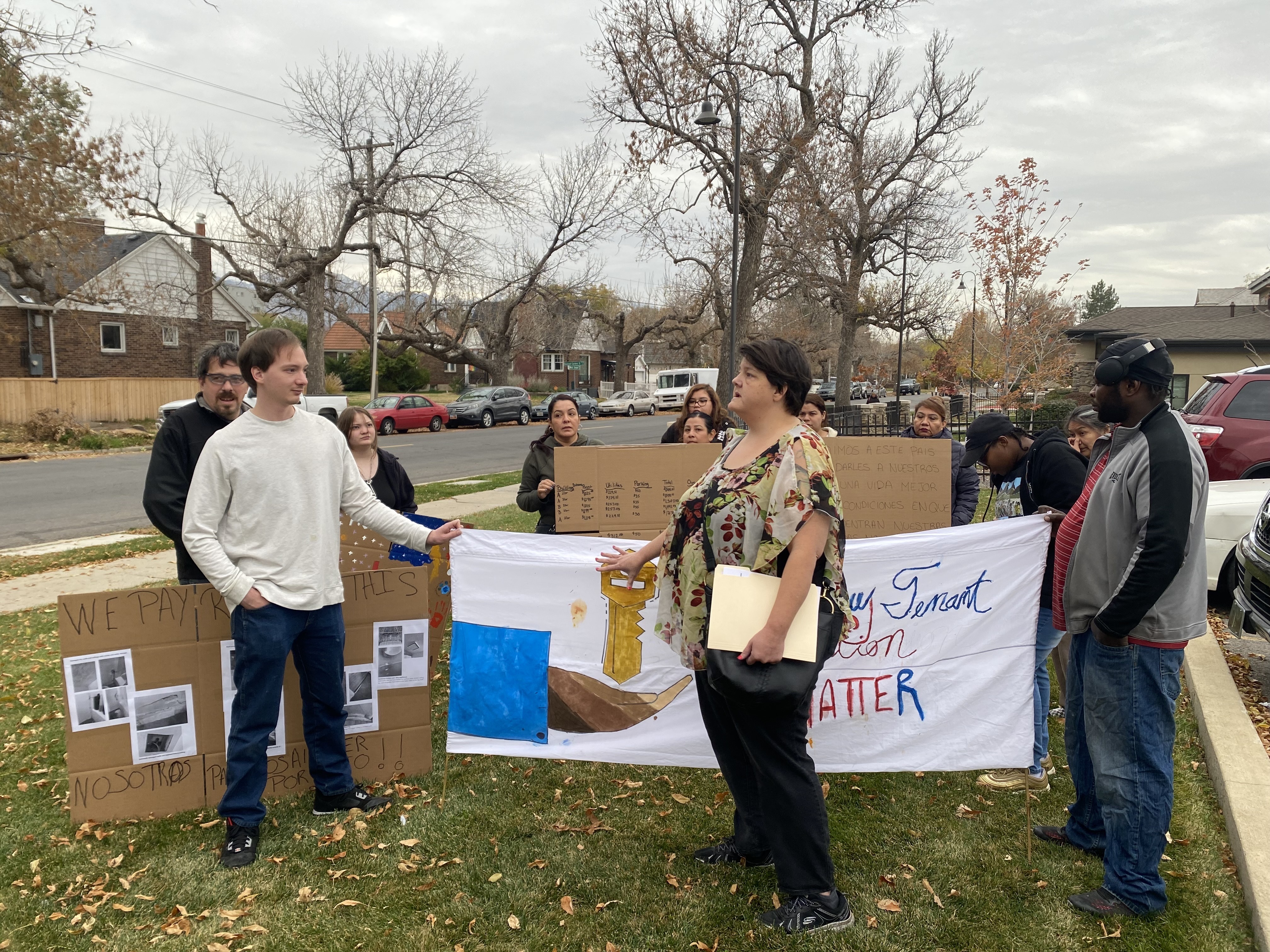 Tenants demand better conditions, management from Housing Authority of