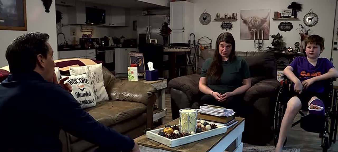 Aubree and Max Winn talk to KSL's Dan Rascon Tuesday. They were hit by an SUV in a crosswalk in Stansbury Park on Oct. 30.