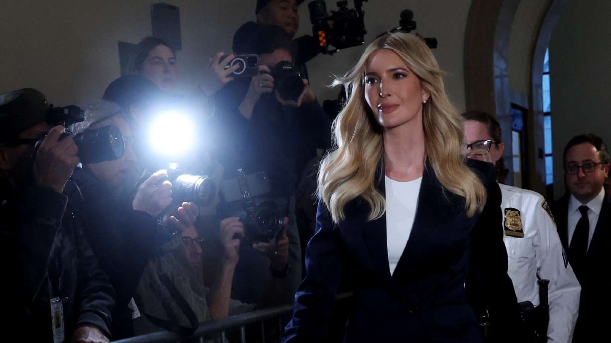 Former President Donald Trump's daughter Ivanka Trump attends the Trump Organization civil fraud trial, in the New York State Supreme Court in the Manhattan borough of New York City, Wednesday.