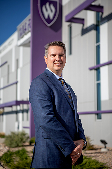 Benjamin Garcia, executive director of Weber State University’s Miller Advanced Research and Solutions, is pictured. Garcia has a "big vision" for how the center will play into the present and future of the aerospace and defense industries.