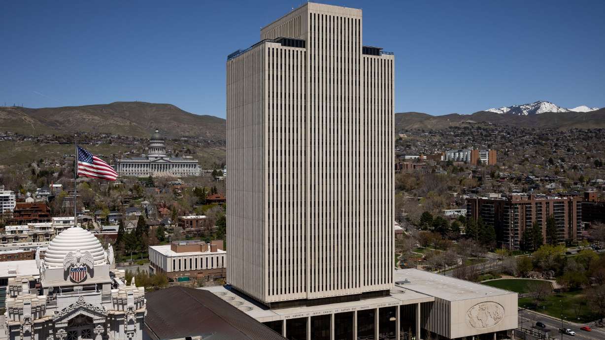 The Church Office Building of The Church of Jesus Christ of Latter-day Saints in Salt Lake City is pictured April 28. An Arizona judge has granted a motion by the church for summary judgment and dismissed a negligence complaint against the church in a child sex abuse case.