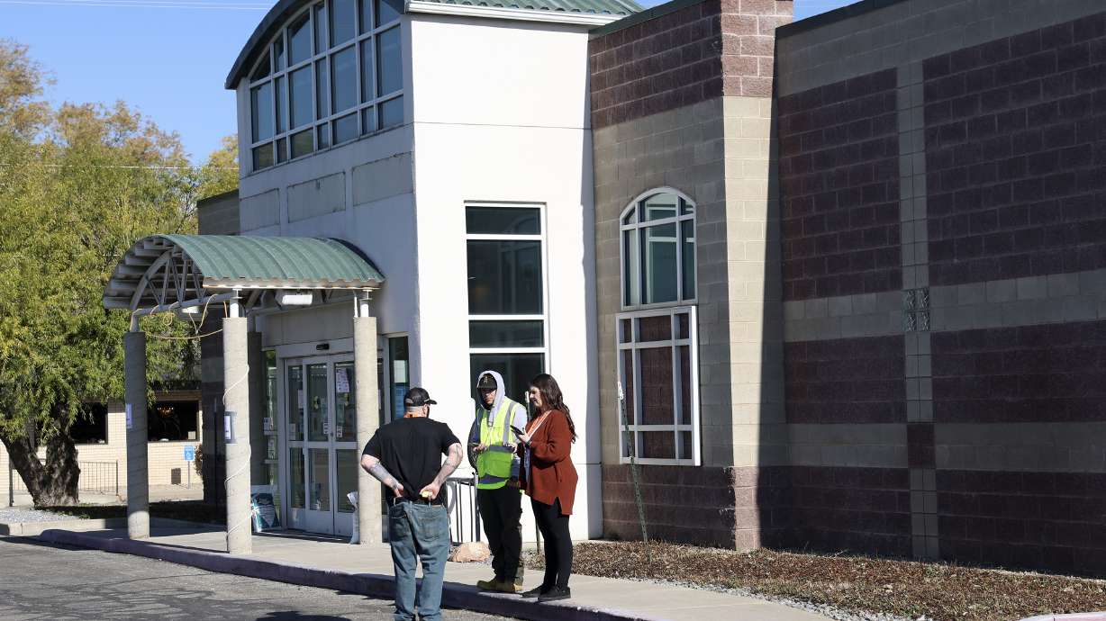 A premature baby boy was born in between the sliding glass doors of the West Valley overflow shelter early Thursday last week.